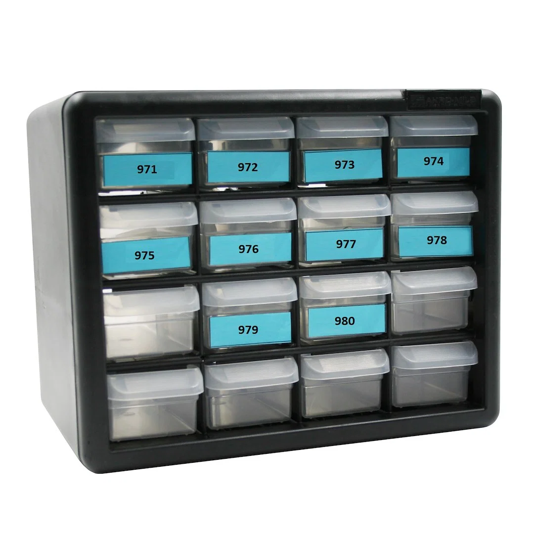 013-715 – AP PRODUCTS Key Storage Case, Cabinet With Drawers 10-1/2 Inch Width x 6-1/2 Inch Depth x 9 Inch Height Gra...